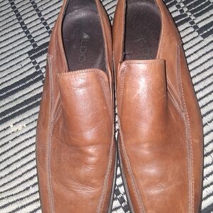 Aldo Men's Tan Leather Slip-On Loafers